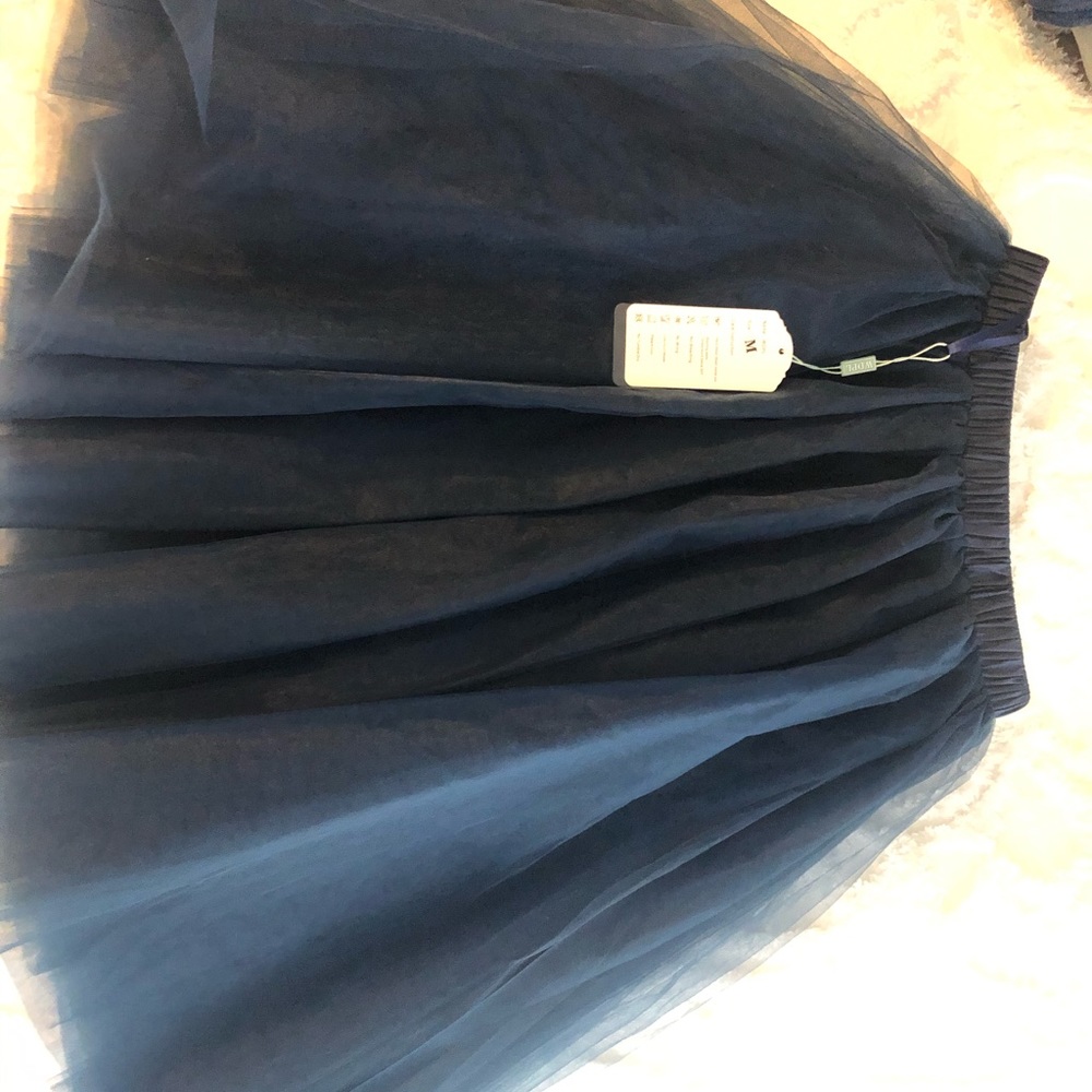 Navy blue tulle skirt